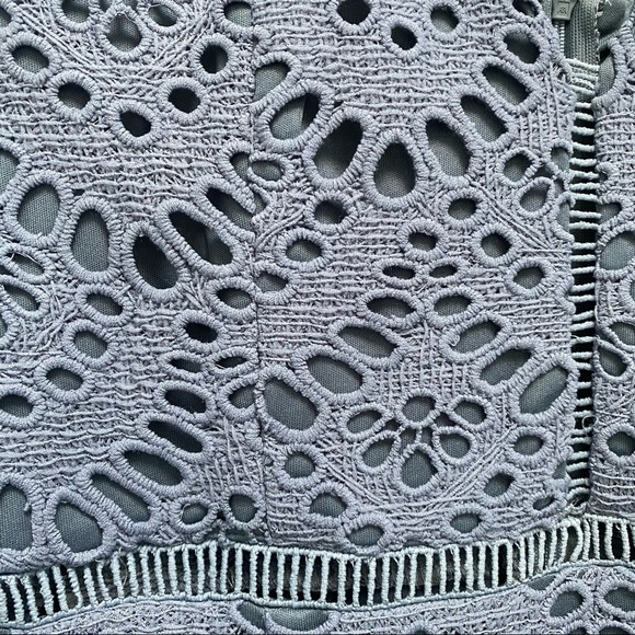 Periwinkle Lace Midi Dress - Picture 9 of 12